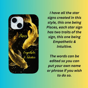 Pisces star sign iPhone 15 case
