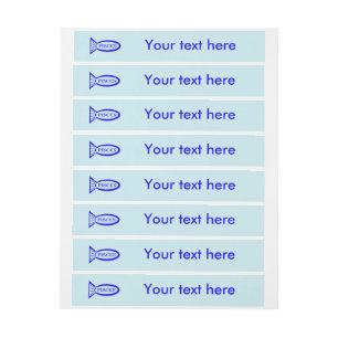 Pisces Star Sign Fish Custom Labels