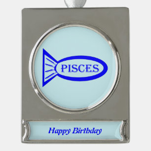 Pisces Star Sign Fish Custom Ornament