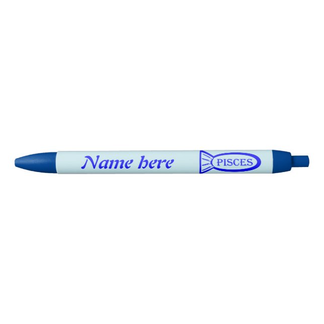 Pisces Star Sign Fish Custom Pen (Front)