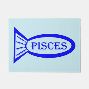 Pisces Star Sign Fish Door Mat