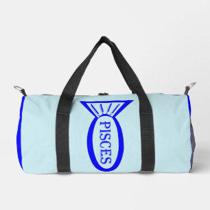 Pisces Star Sign Fish Duffle Bag