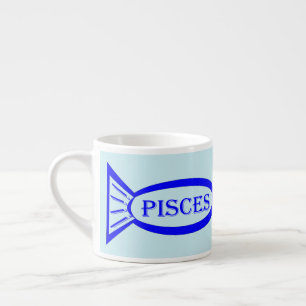 Pisces Star Sign Fish Espresso Mug