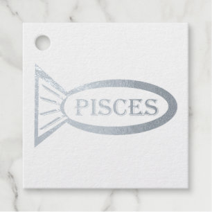 Pisces Star Sign Fish Favour Tags