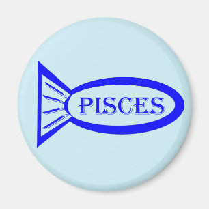 Pisces Star Sign Fish Magnet