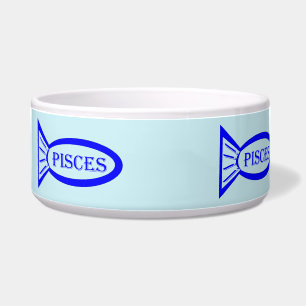 Pisces Star Sign Fish Pet Bowl