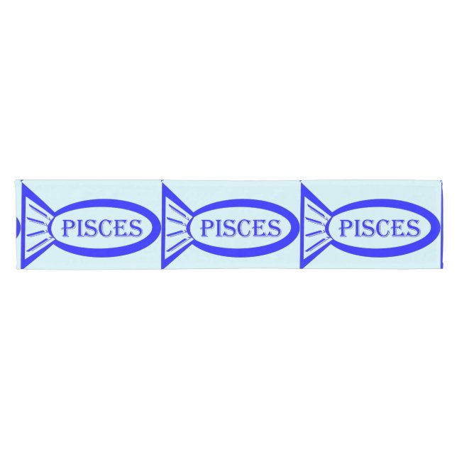Pisces Star Sign Fish Table Runner (Horizontal)
