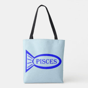 Pisces Star Sign Fish Tote Bag