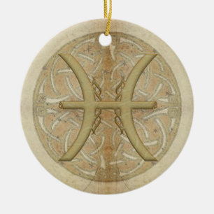 Pisces Star Sign Personalised Ornament
