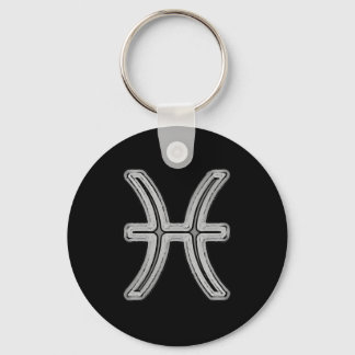 Pisces Star Sign Symbol Key Ring