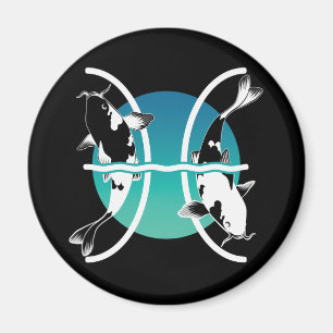 Pisces Symbol - Astrological Zodiac Sign Magnet