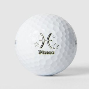 Pisces symbol golf balls