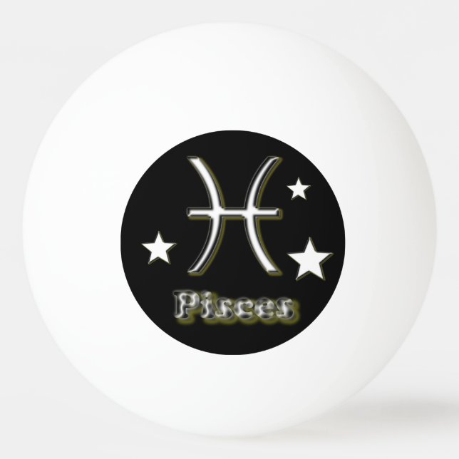 Pisces symbol ping pong ball (Front)