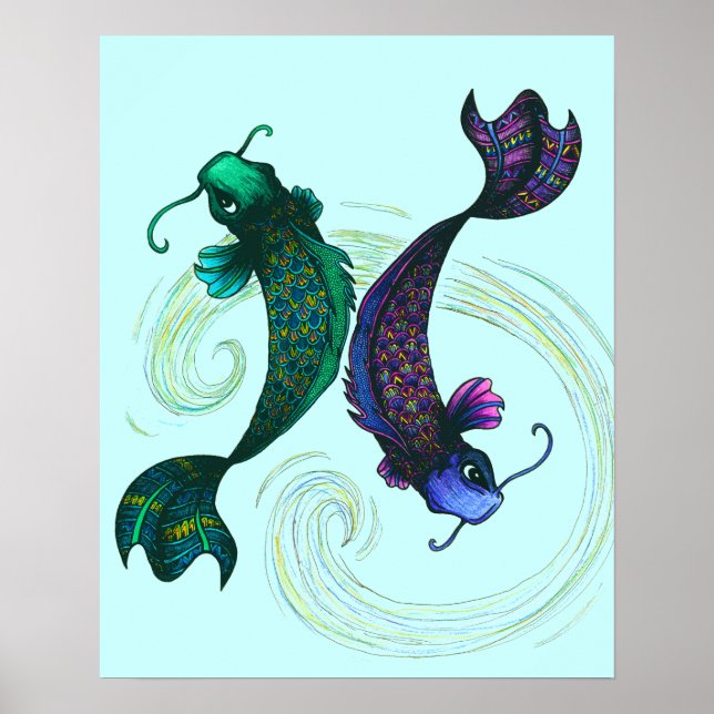 Pisces Symbol Poster (Front)