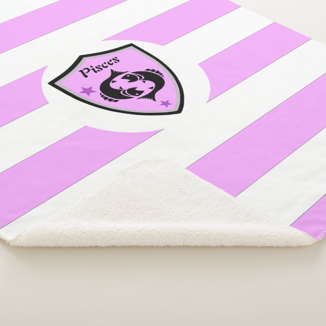 Pisces symbol      sherpa blanket (3/4)