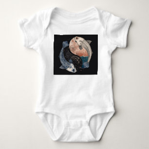Pisces – The Cosmic Fishes Baby Bodysuit