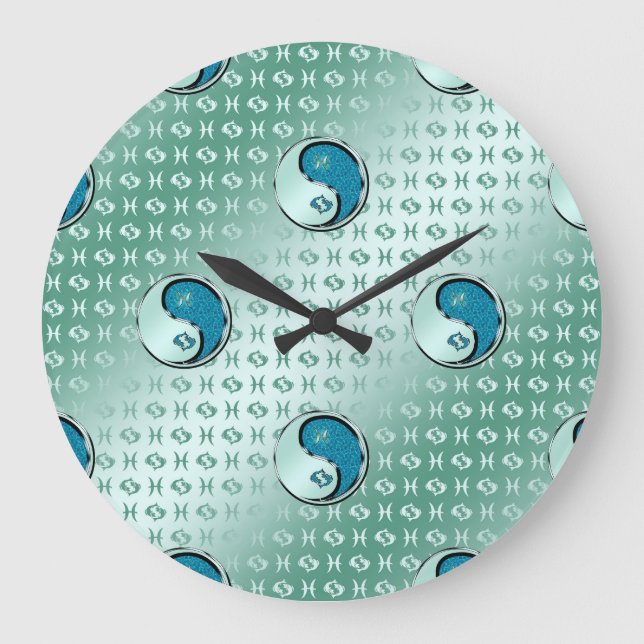 Pisces the Fish Large Clock (Front)