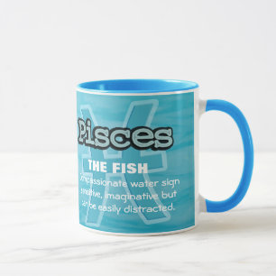 Pisces The Fish water sign astrological mug
