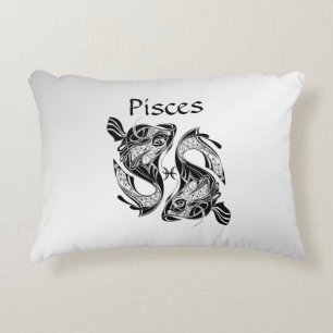 Pisces the Fish Zodiac Symbol and Sign Decorative Cushion