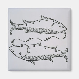 Pisces (the Fishes) an illustration from the 'Poet Magnet