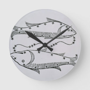 Pisces (the Fishes) an illustration from the 'Poet Round Clock