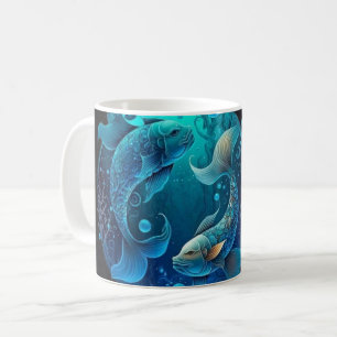 Pisces-Themed Nutritional Value Coffee Mug