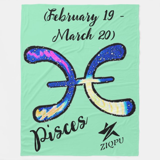 Pisces Throw Blanket (Front)