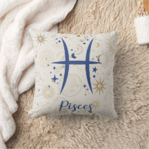 Pisces Throw Pillow