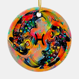 Pisces Tijuana Ceramic Ornament