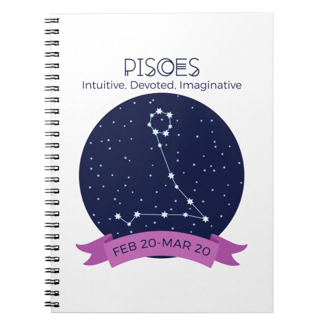 Pisces Traits Notebook (Front)