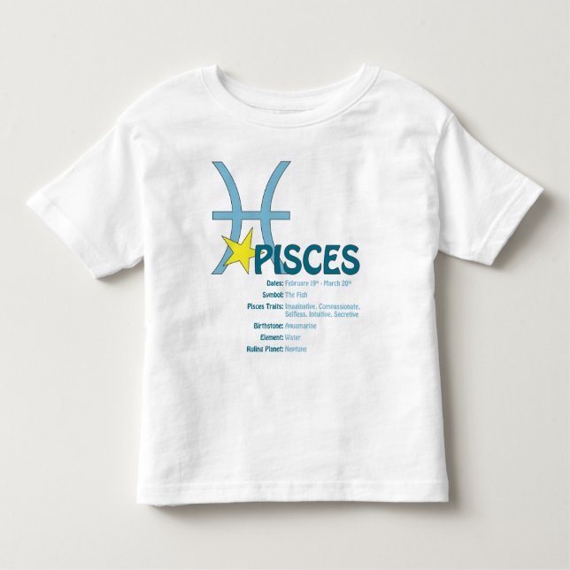 Pisces Traits Toddler T-Shirt (Front)
