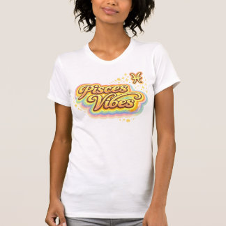 Pisces Vibes Retro Zodiac T-Shirt | Astrology