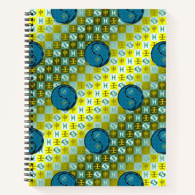 Pisces & Water Monkey Notebook (Front)