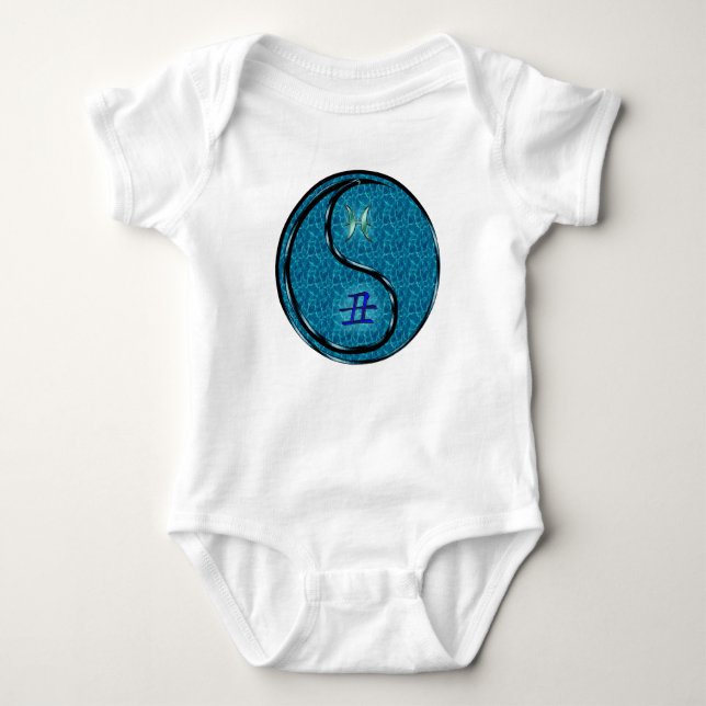 Pisces & Water Ox Baby Bodysuit (Front)