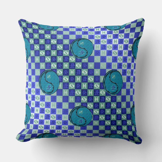 Pisces & Water Ox Cushion (Front)