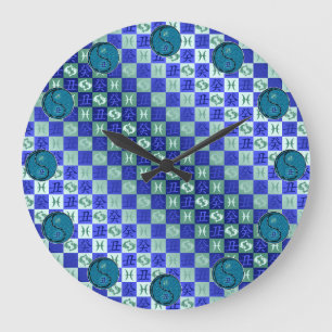 Pisces & Water Ox Large Clock