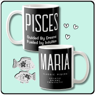 Pisces Water Sign Astrology Gift Coffee Mug