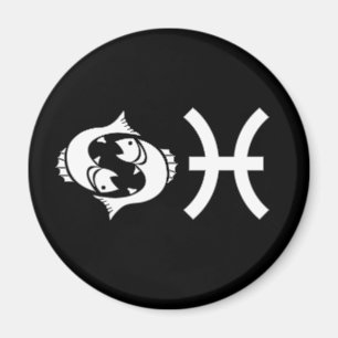 Pisces with Symbol Magnet