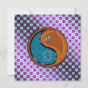 Pisces & Wood Boar Card