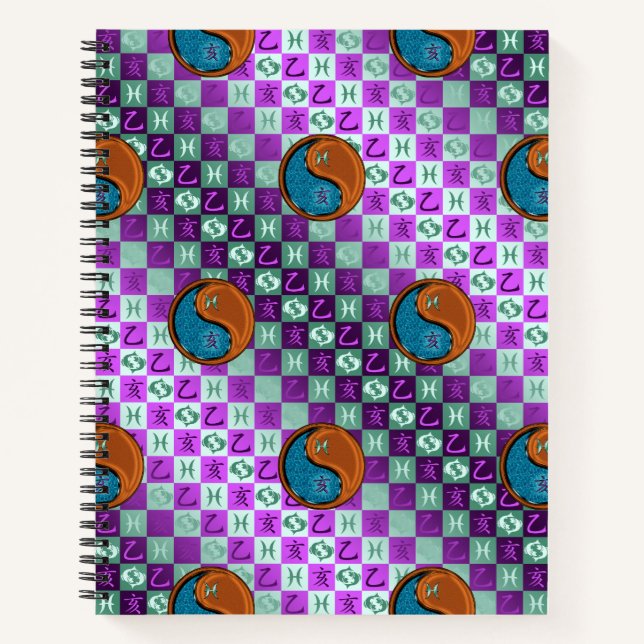 Pisces & Wood Boar Notebook (Front)