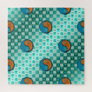 Pisces & Wood Dog Jigsaw Puzzle