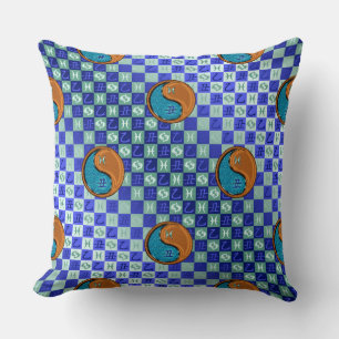 Pisces & Wood Ox Cushion