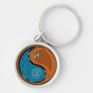Pisces & Wood Rabbit Key Ring