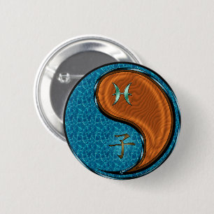 Pisces & Wood Rat 6 Cm Round Badge