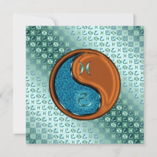 Pisces & Wood Snake Card