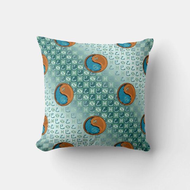 Pisces & Wood Snake Cushion (Front)