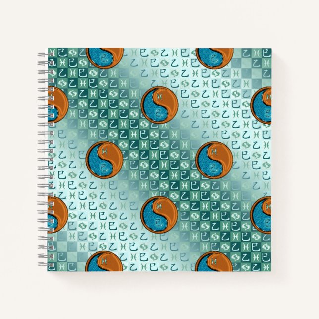 Pisces & Wood Snake Notebook (Front)