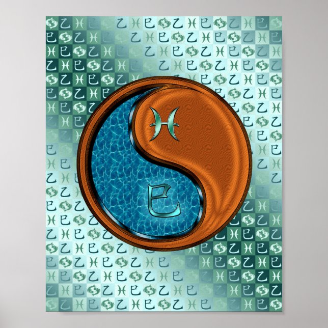 Pisces & Wood Snake Poster (Front)