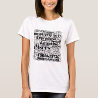 Pisces Word Cloud Zodiac Inspiration T-Shirt