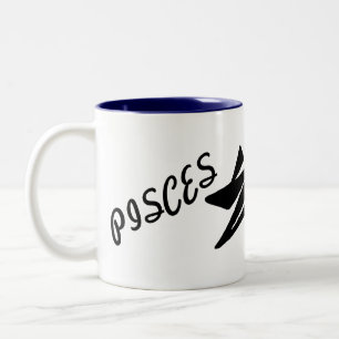 Pisces. Ziqpu Two-Tone Coffee Mug